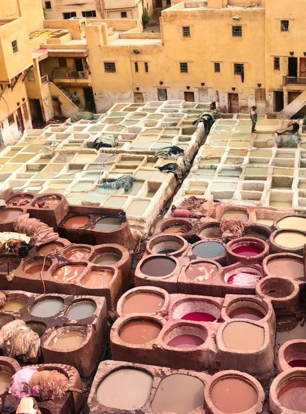 a group of clay pots sitting on top of a roof